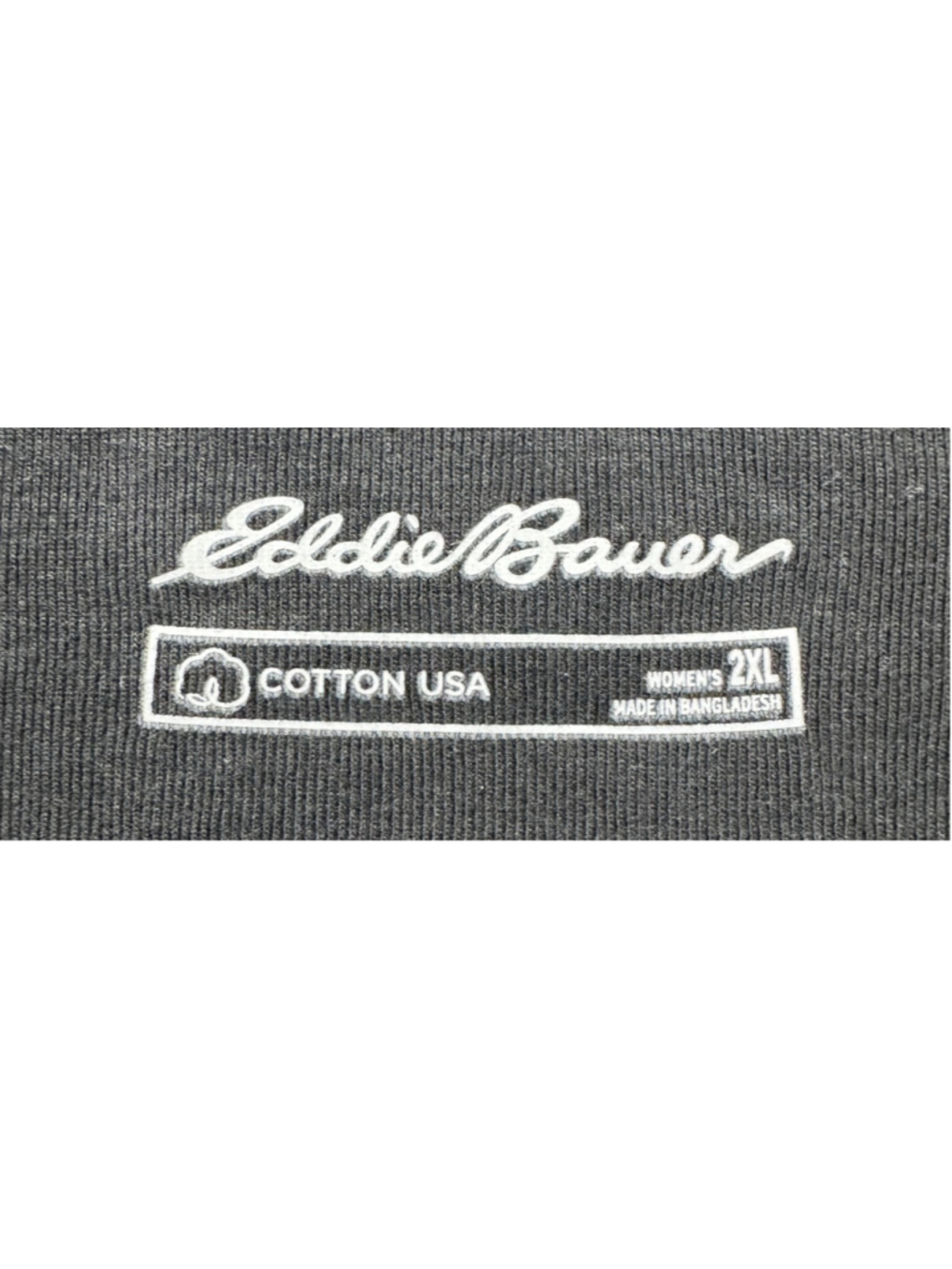 Eddie Bauer Womens Favorite Crew Tee Black Long Sleeve T-Shirt Size 2XL XXL NWT - Picture 3 of 16